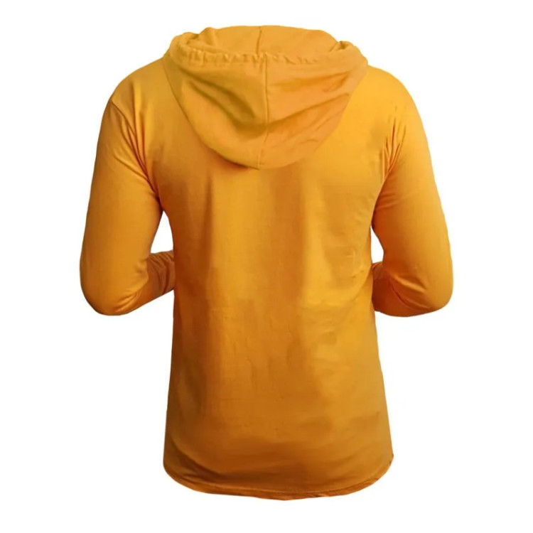 تیشرت آستین بلند مردانه کلاه دار طرح منچستر یونایتد در سه رنگ مشکی، سفید و زرد