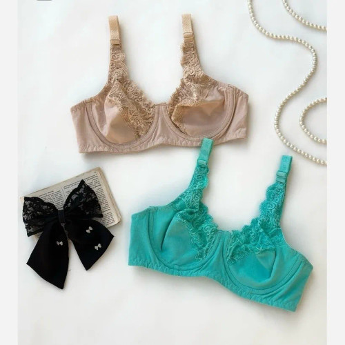 سوتین نخی فنردار گیپوری کاپ B زنانه - راحت و شیک