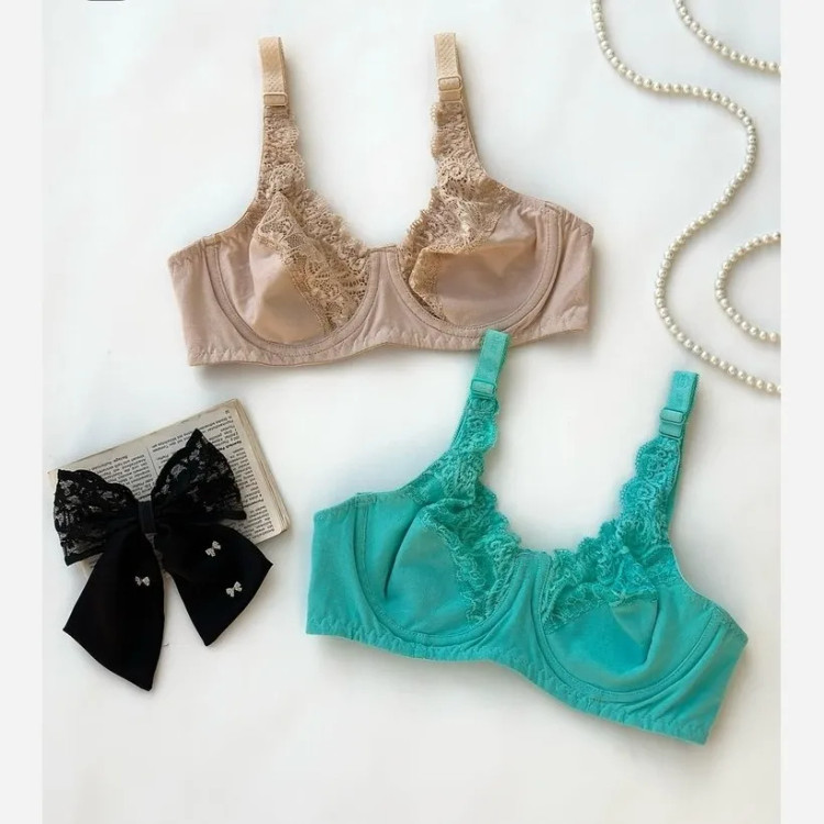 سوتین نخی فنردار گیپوری کاپ B زنانه - راحت و شیک