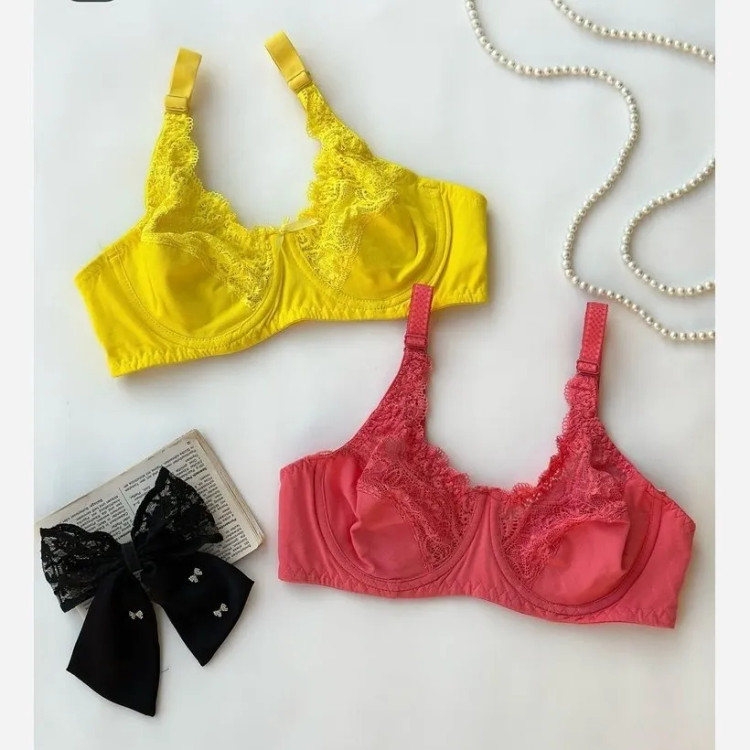 سوتین نخی فنردار گیپوری کاپ B زنانه - راحت و شیک