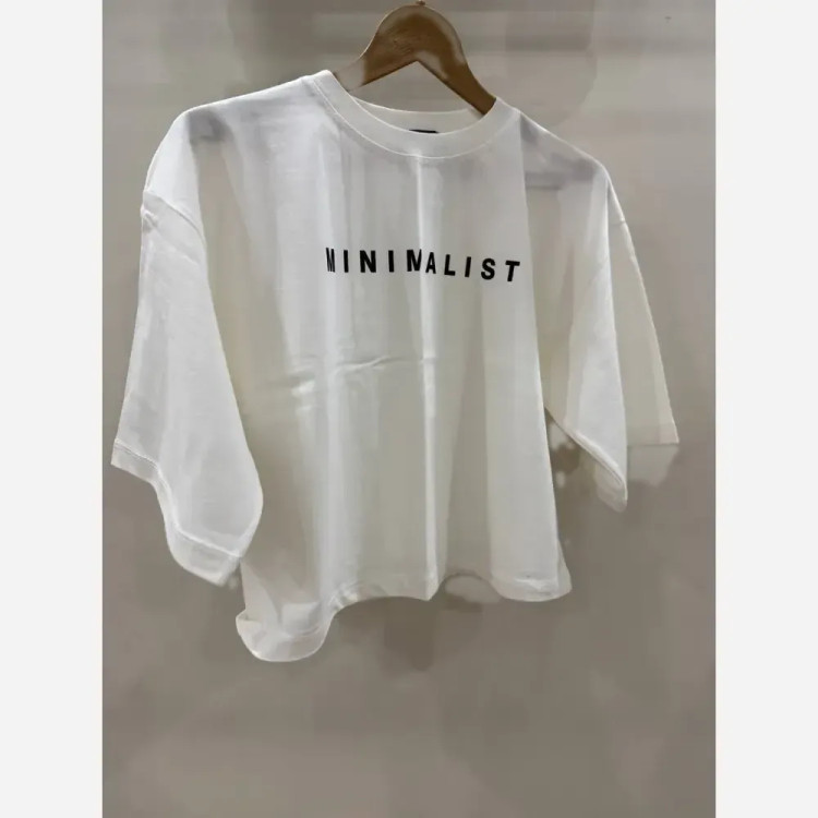تیشرت کراپ دخترانه و زنانه مینیمال طرح Minimalist