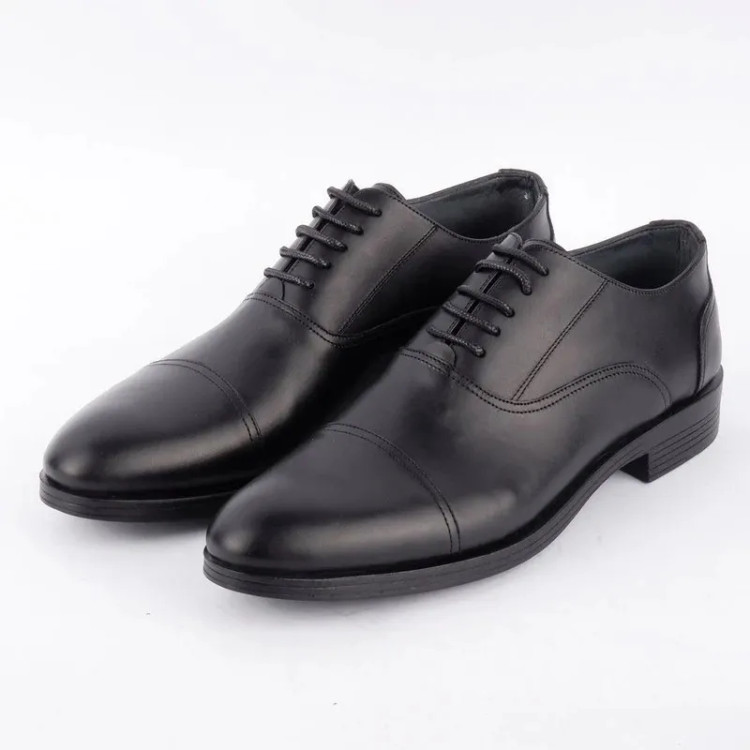 کفش چرم مجلسی مردانه مدل ونیز رنگ مشکی