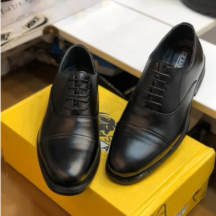 کفش چرم مجلسی مردانه مدل ونیز رنگ مشکی