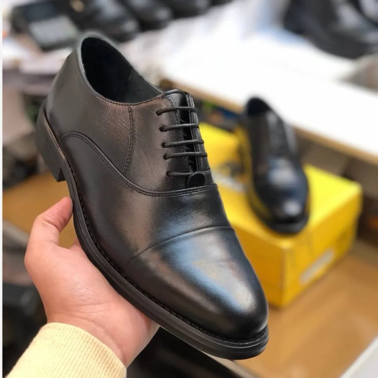 کفش چرم مجلسی مردانه مدل ونیز رنگ مشکی