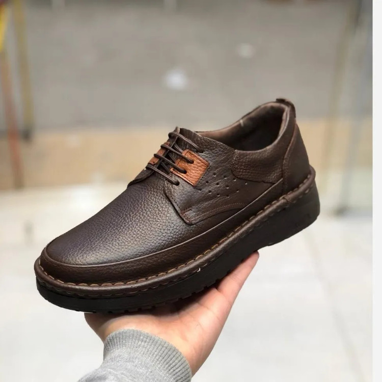 کفش چرم طبیعی مردانه کلارک مدل راحت و شیک کد 12345