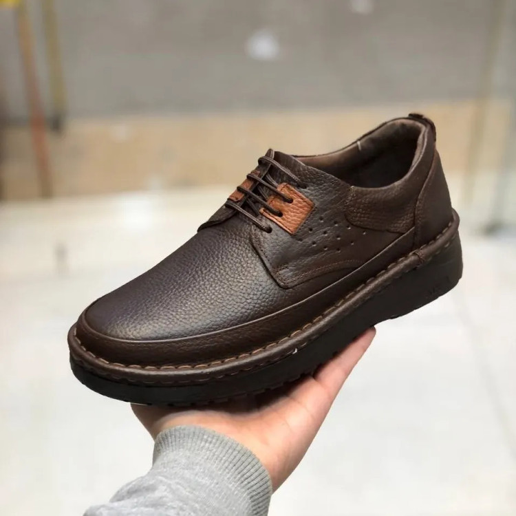 کفش چرم طبیعی مردانه کلارک مدل راحت و شیک کد 12345