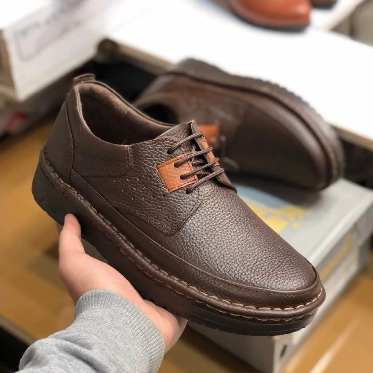 کفش چرم طبیعی مردانه کلارک مدل راحت و شیک کد 12345