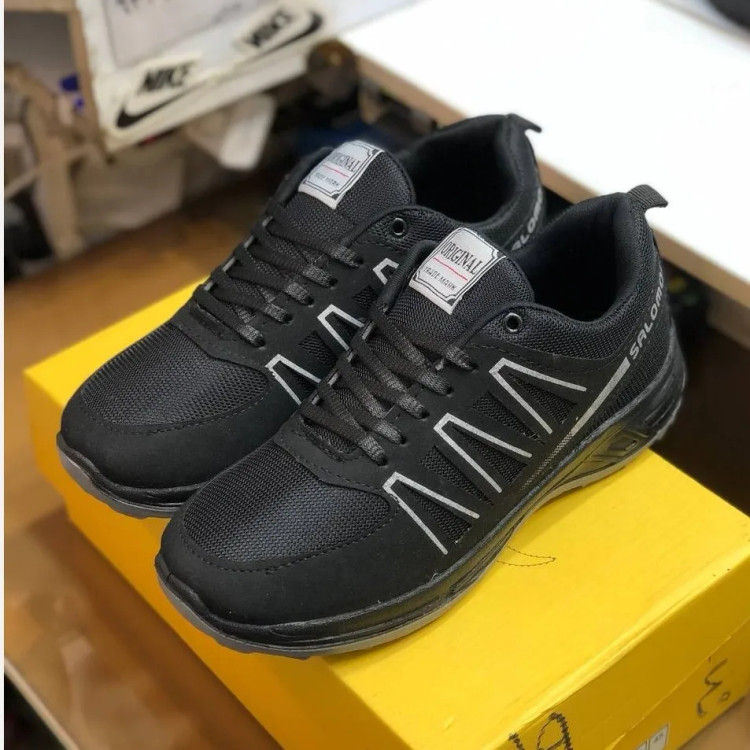 کتونی اسپرت مشکی مردانه و زنانه، کفش پیاده روی و روزمره مقاوم