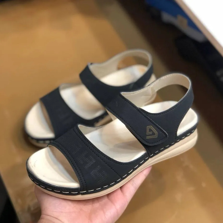 صندل زنانه طبی راحت و شیک تابستانی چسبی بادوام مناسب پیاده روی