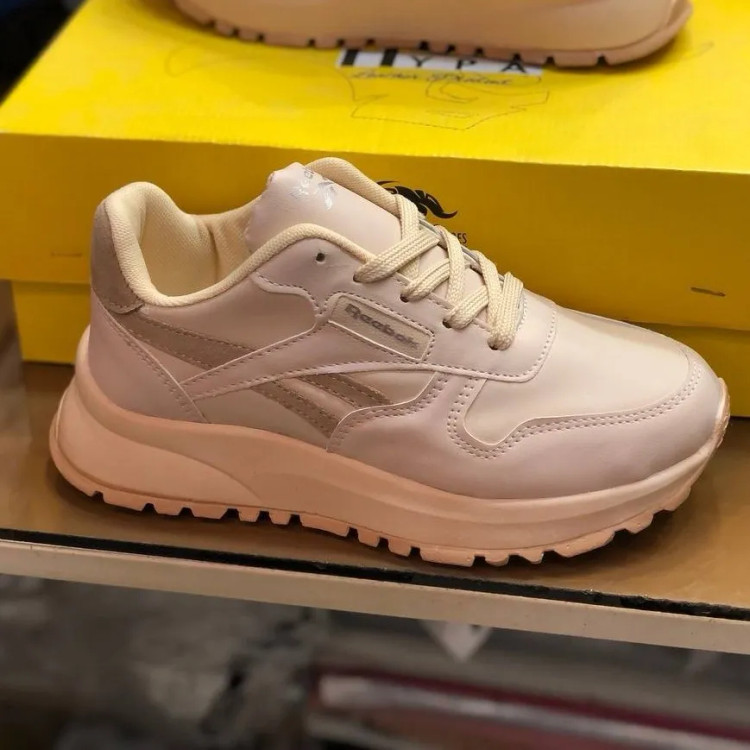 کتونی اسپرت زنانه مدل ریبوک کرم قهوهای کد 12345