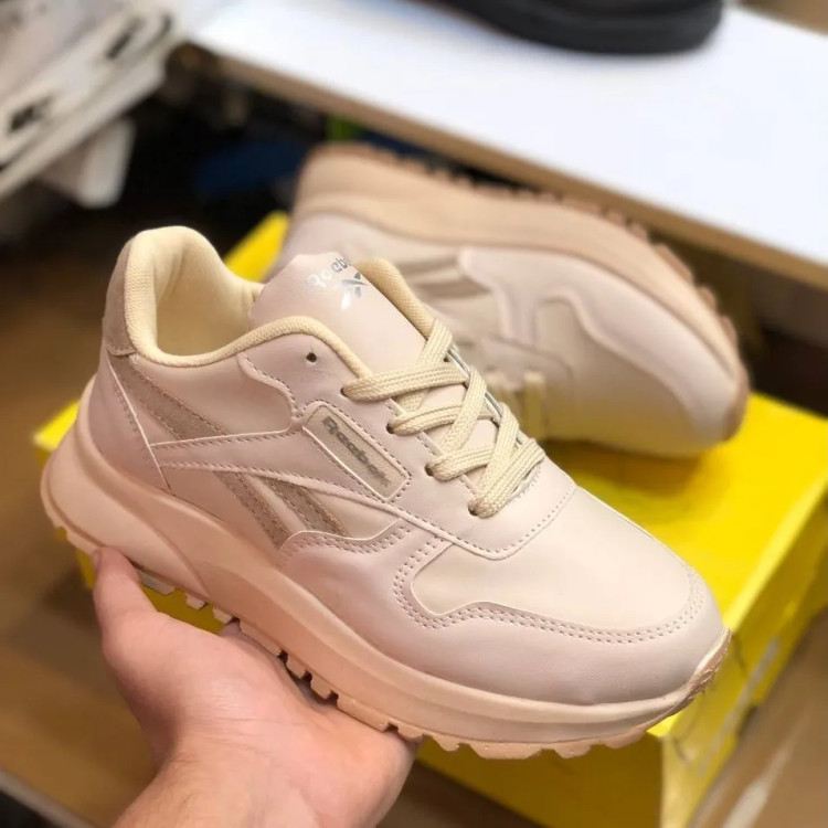 کتونی اسپرت زنانه مدل ریبوک کرم قهوهای کد 12345