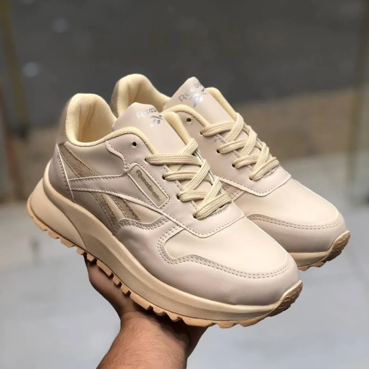 کتونی اسپرت زنانه مدل ریبوک کرم قهوهای کد 12345