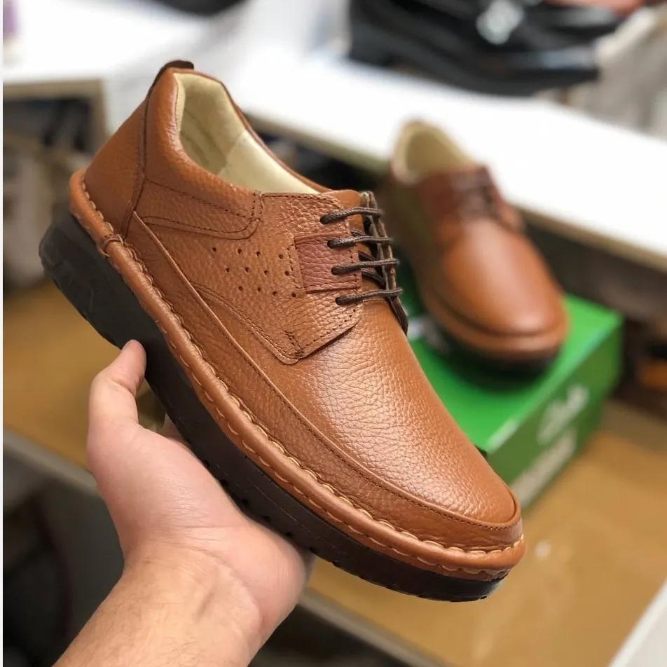 کفش چرم طبیعی مردانه کلارک مدل راحت و شیک کد 12345