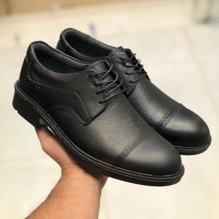 کفش چرم طبیعی مردانه مدل بندی کلاسیک راحت و بادوام مناسب ایستادن طولانی