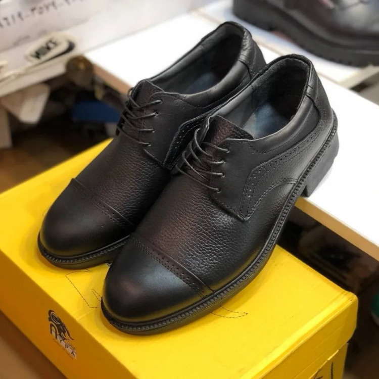 کفش چرم طبیعی مردانه مدل بندی کلاسیک راحت و بادوام مناسب ایستادن طولانی