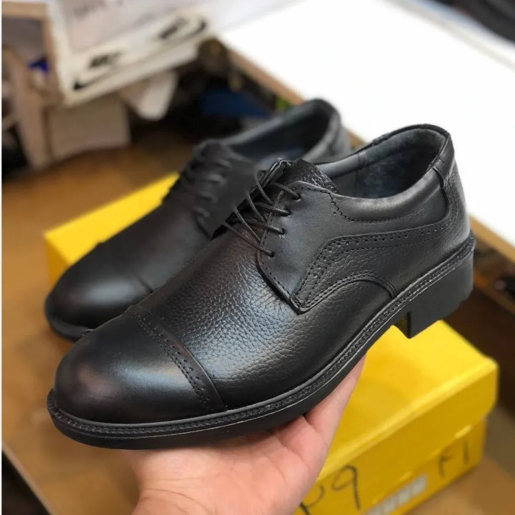 کفش چرم طبیعی مردانه مدل بندی کلاسیک راحت و بادوام مناسب ایستادن طولانی