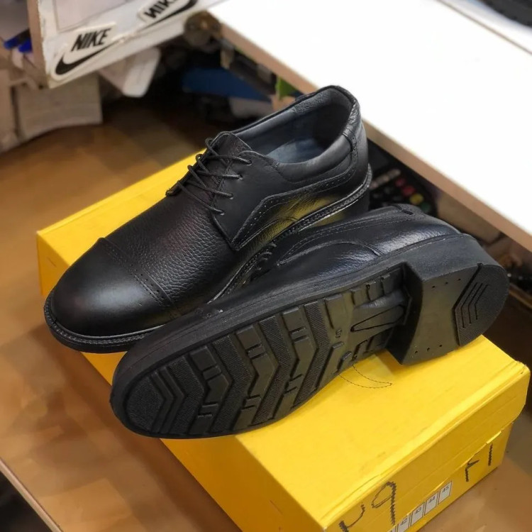 کفش چرم طبیعی مردانه مدل بندی کلاسیک راحت و بادوام مناسب ایستادن طولانی