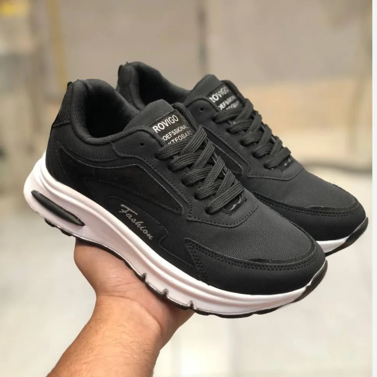 کفش اسپرت مشکی مردانه زنانه راحتی ورزشی پیاده روی باشگاه دویدن