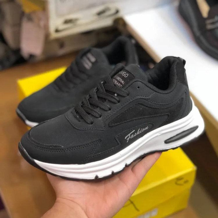 کفش اسپرت مشکی مردانه زنانه راحتی ورزشی پیاده روی باشگاه دویدن