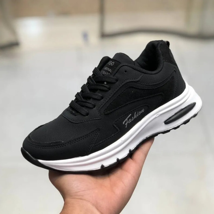 کفش اسپرت مشکی مردانه زنانه راحتی ورزشی پیاده روی باشگاه دویدن