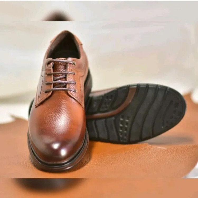 کفش چرم مردانه مدل دنا | رویه چرم طبیعی | زیره پیو سبک | رسمی و اداری | 6 ماه ضمانت