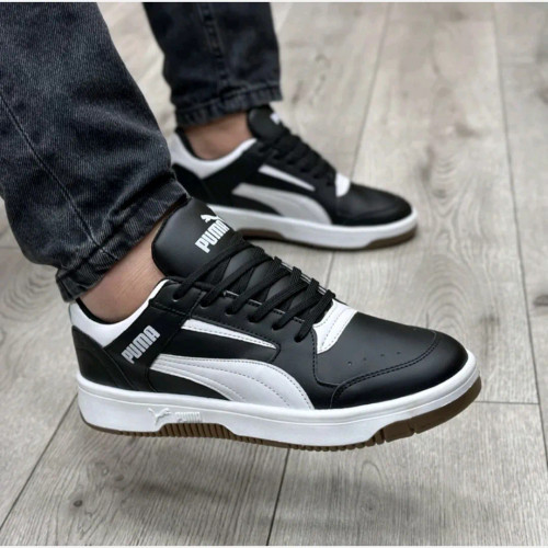 کفش اسپرت پوما کلاسیک مشکی سفید مردانه کد 123