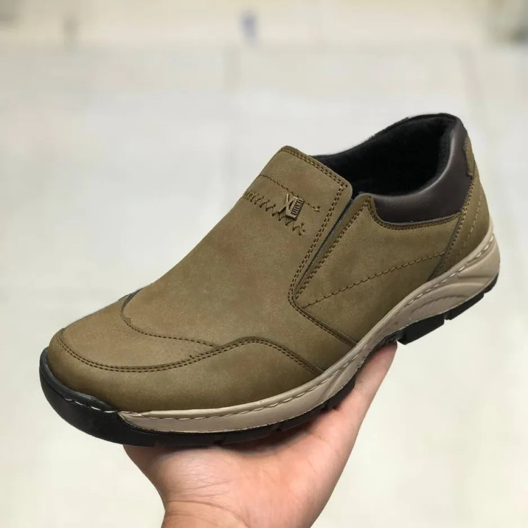 کفش مردانه چرم صنعتی مدل اروند، راحت و بادوام، مناسب پیاده روی و استفاده روزمره