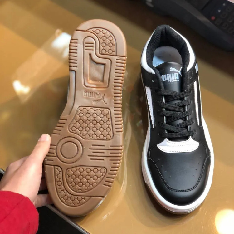 کفش اسپرت پوما کلاسیک مشکی سفید مردانه کد 123