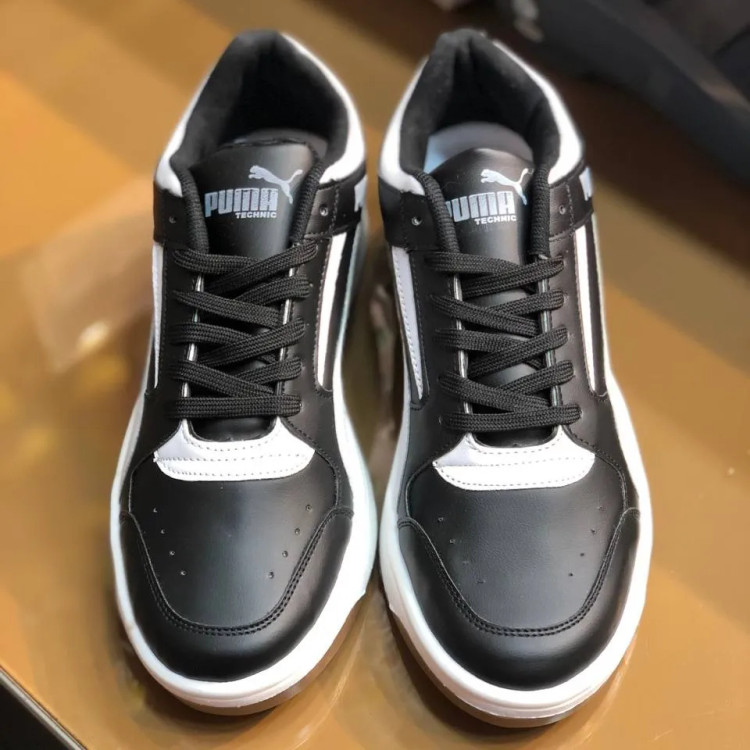 کفش اسپرت پوما کلاسیک مشکی سفید مردانه کد 123