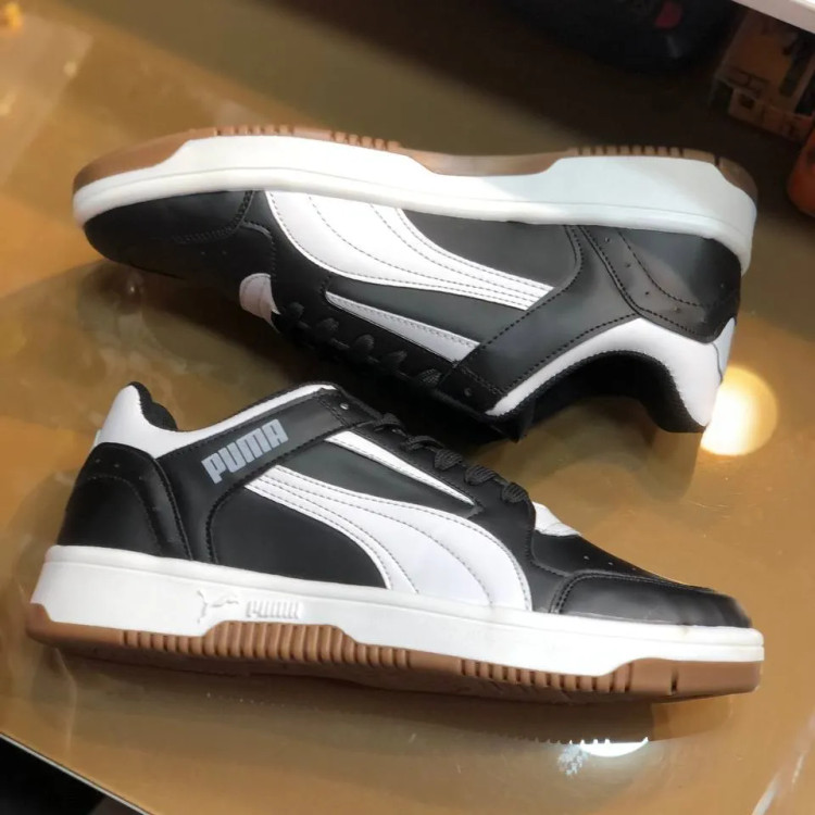 کفش اسپرت پوما کلاسیک مشکی سفید مردانه کد 123