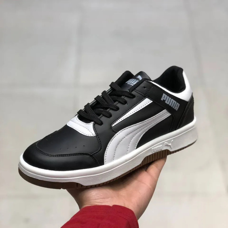 کفش اسپرت پوما کلاسیک مشکی سفید مردانه کد 123