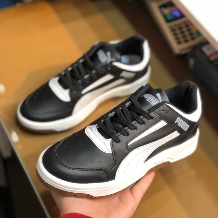 کفش اسپرت پوما کلاسیک مشکی سفید مردانه کد 123