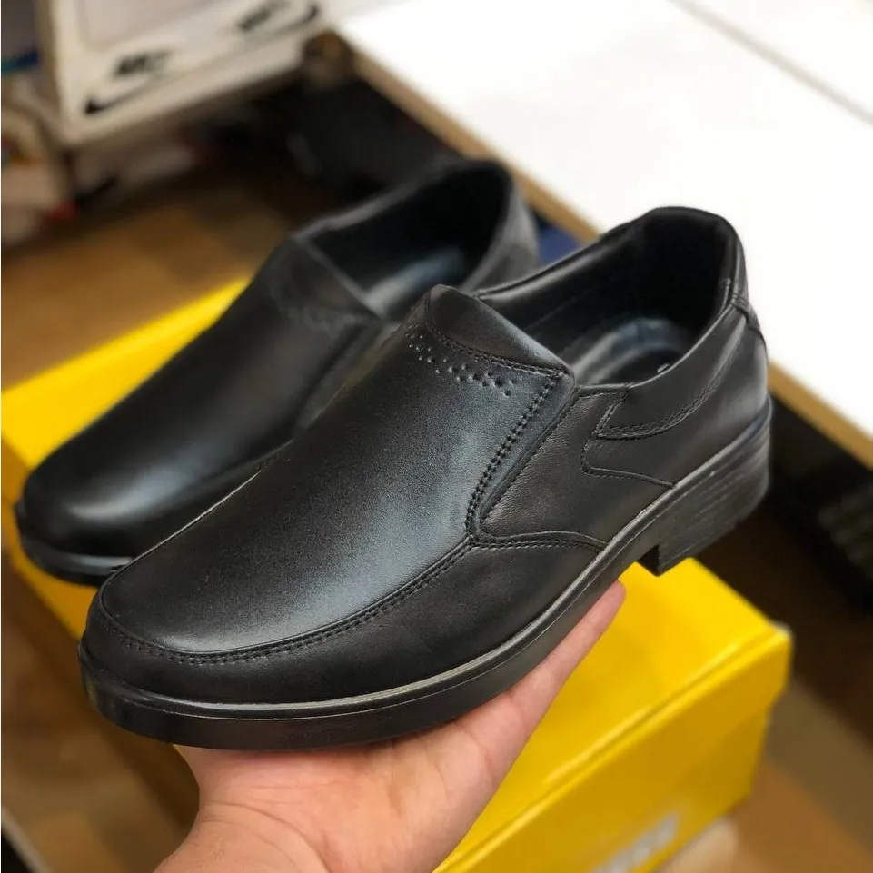 کفش راحتی مردانه چرم طبیعی مشکی شیک و طبی زیره پیو سبک و بادوام