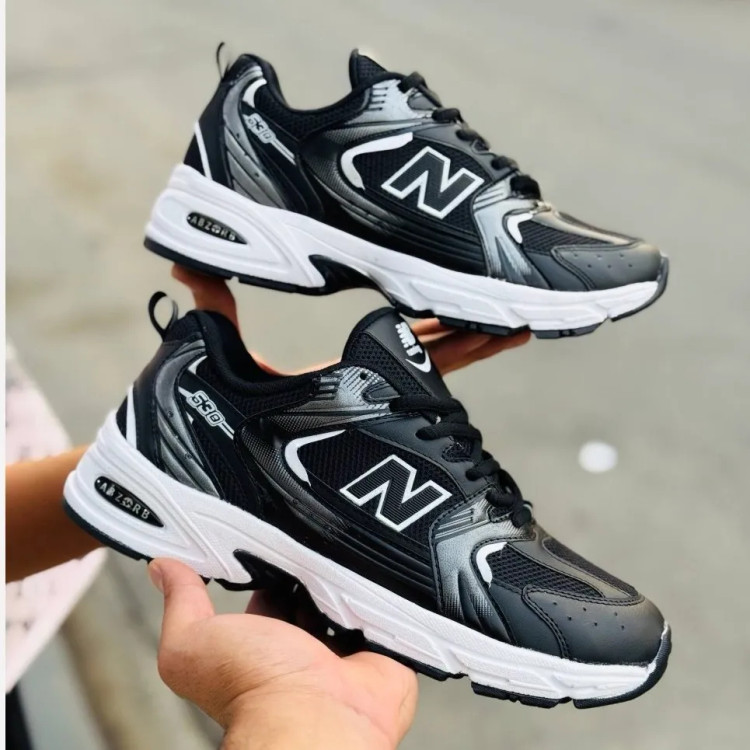 کفش ورزشی زنانه و مردانه نیوبالانس 530 سفید مشکی | راحتی و استایل روزمره