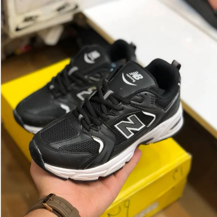 کفش ورزشی زنانه و مردانه نیوبالانس 530 سفید مشکی | راحتی و استایل روزمره