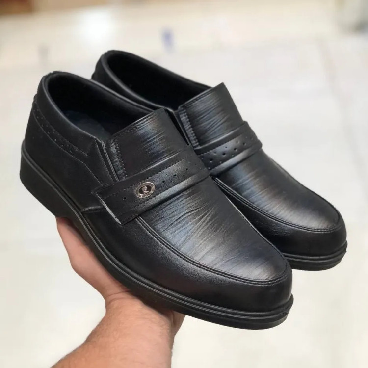 کفش مردانه چرم مصنوعی اداری و روزمره راحت و بادوام