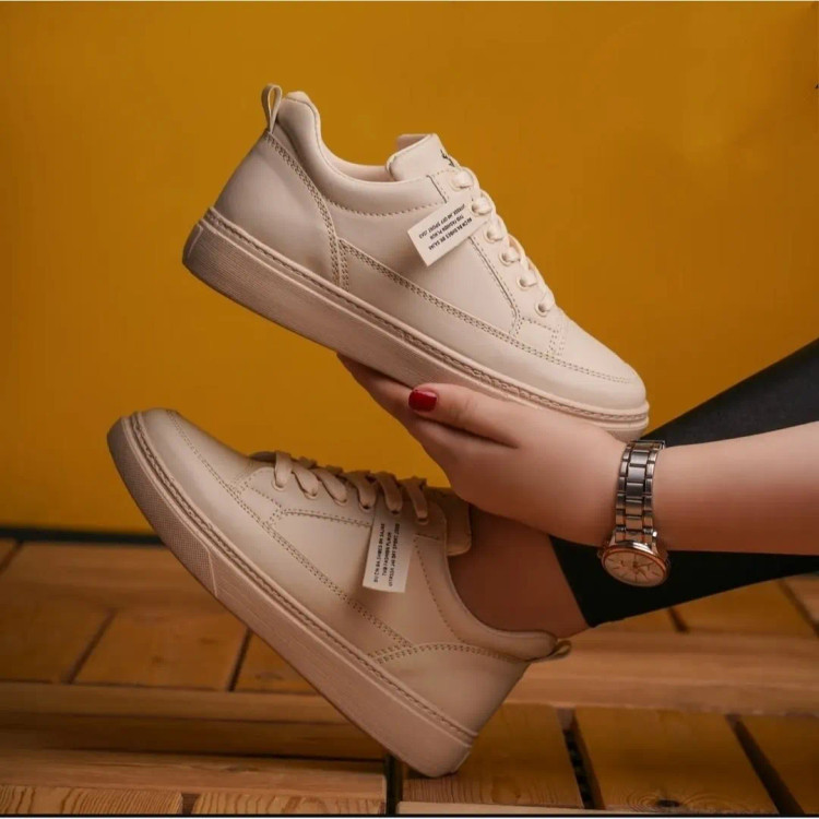 کفش زنانه چرم صنعتی ضد آب سبک و راحت زیره پیو دور دوخت طبی سایز 37 تا 41