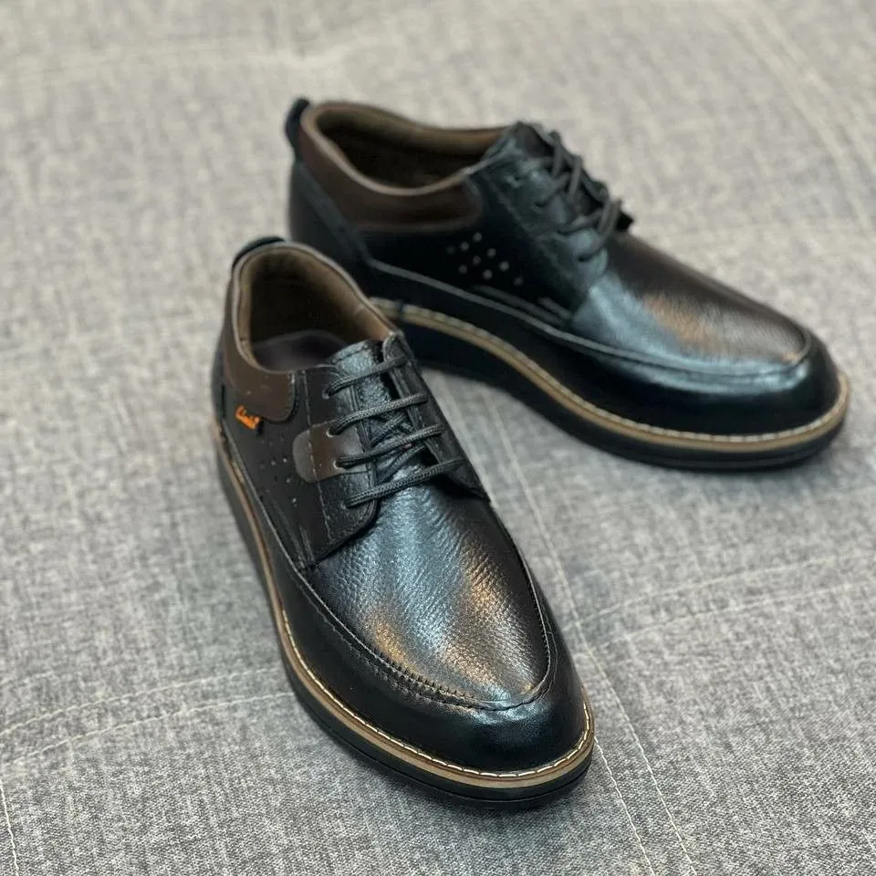 کفش مردانه چرم طبیعی کلاسیک اداری و رسمی راحت زیره پیو طبی