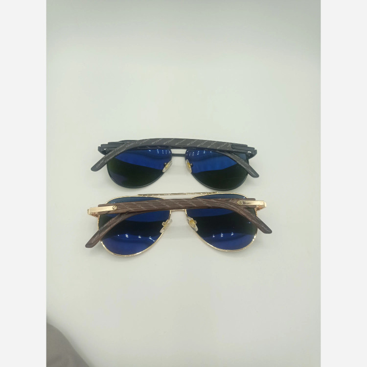 عینک آفتابی کارتیر دسته چوب شیشه آنتی رفلکس ضد خش UV400