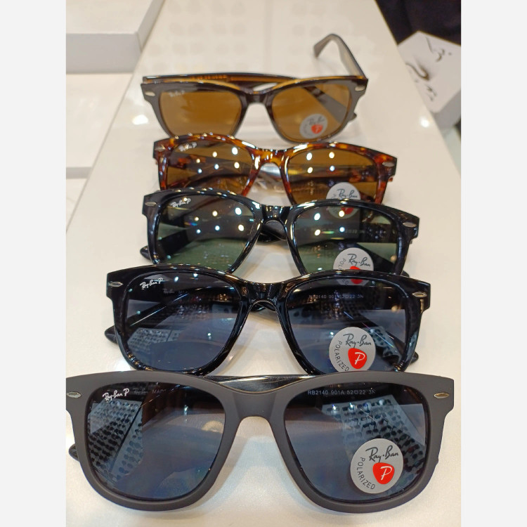 عینک آفتابی ریبن 2140 دسته سیم پلاریزه شیشه نشکن