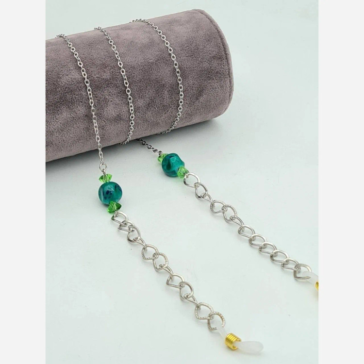 بند عینک لوکس زنجیر و سنگ ترند