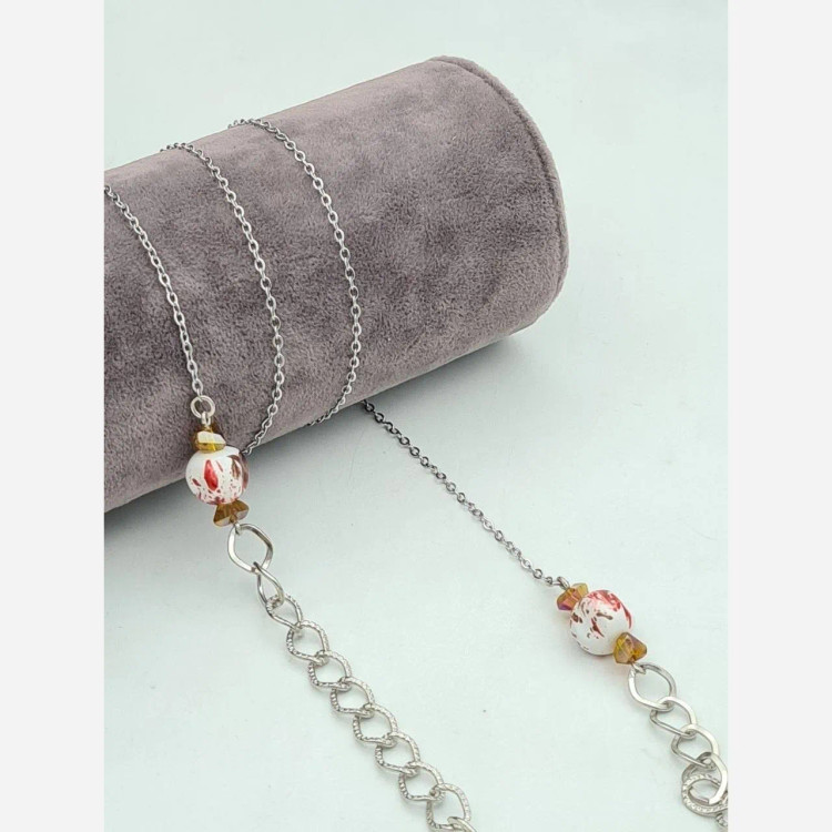 بند عینک لوکس زنجیر و سنگ ترند