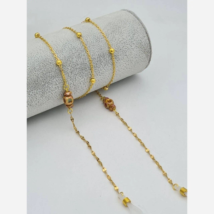 بند عینک لوکس زنجیر و سنگ ترند