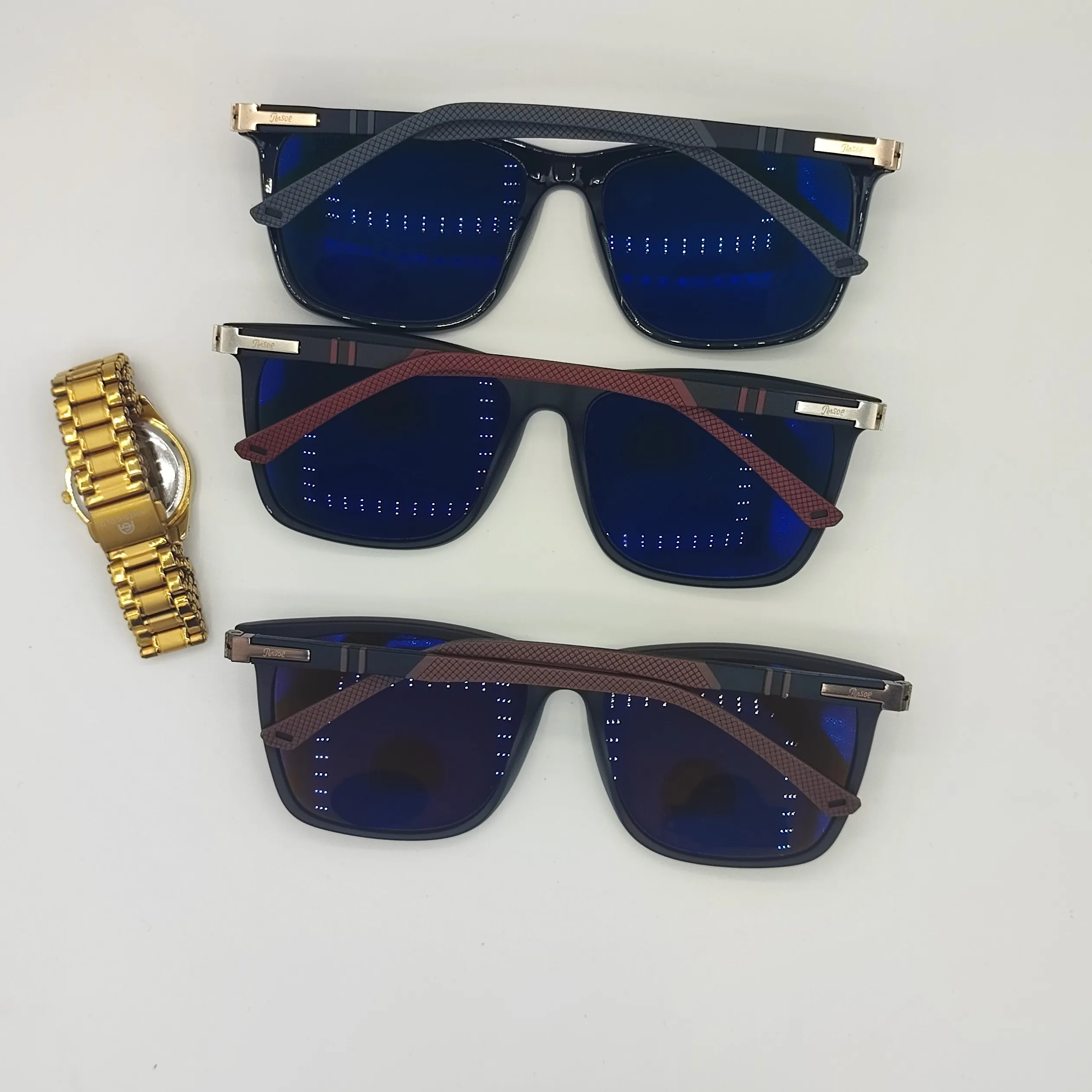 عینک آفتابی پرسول کد 8082 شیشه سنگ دسته فنر Persol فرمTR سایز 55