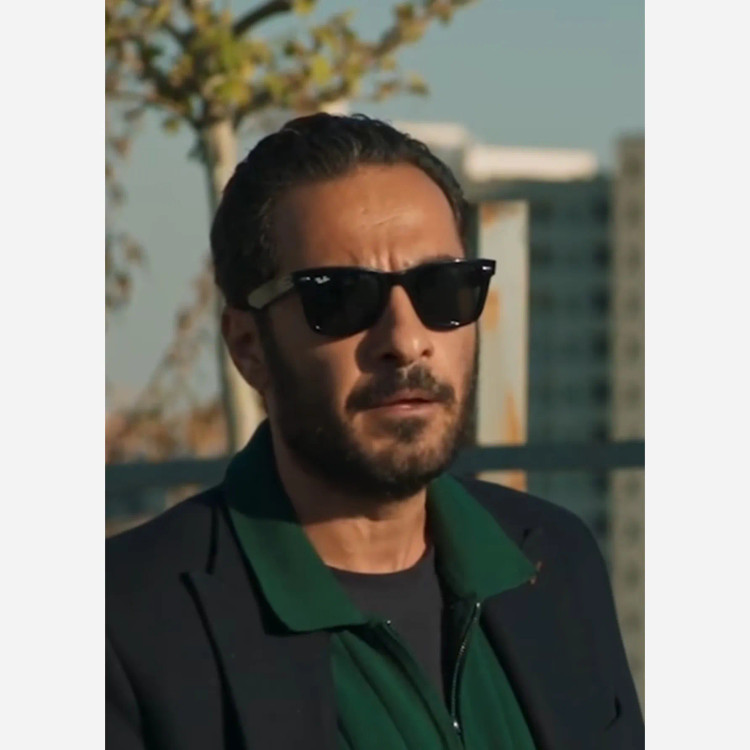 عینک دسته سیم ریبن ویفر پلاریزه شیشه سنگ سایز 54