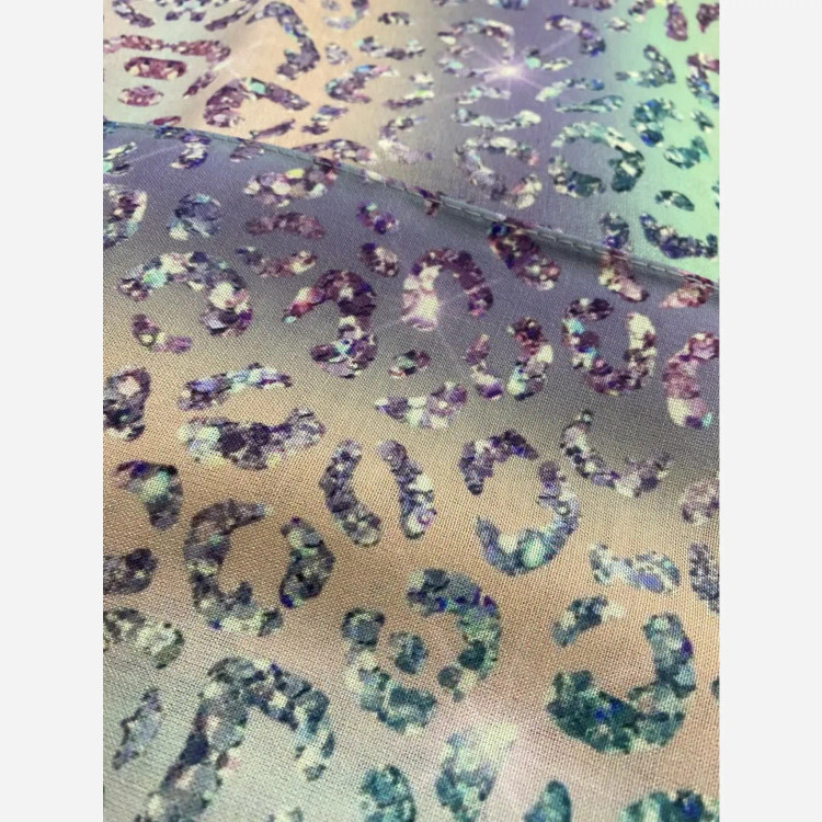 شال طرح پلنگی زنانه سایز بزرگ نخ کاستوم گلبهی 200*70