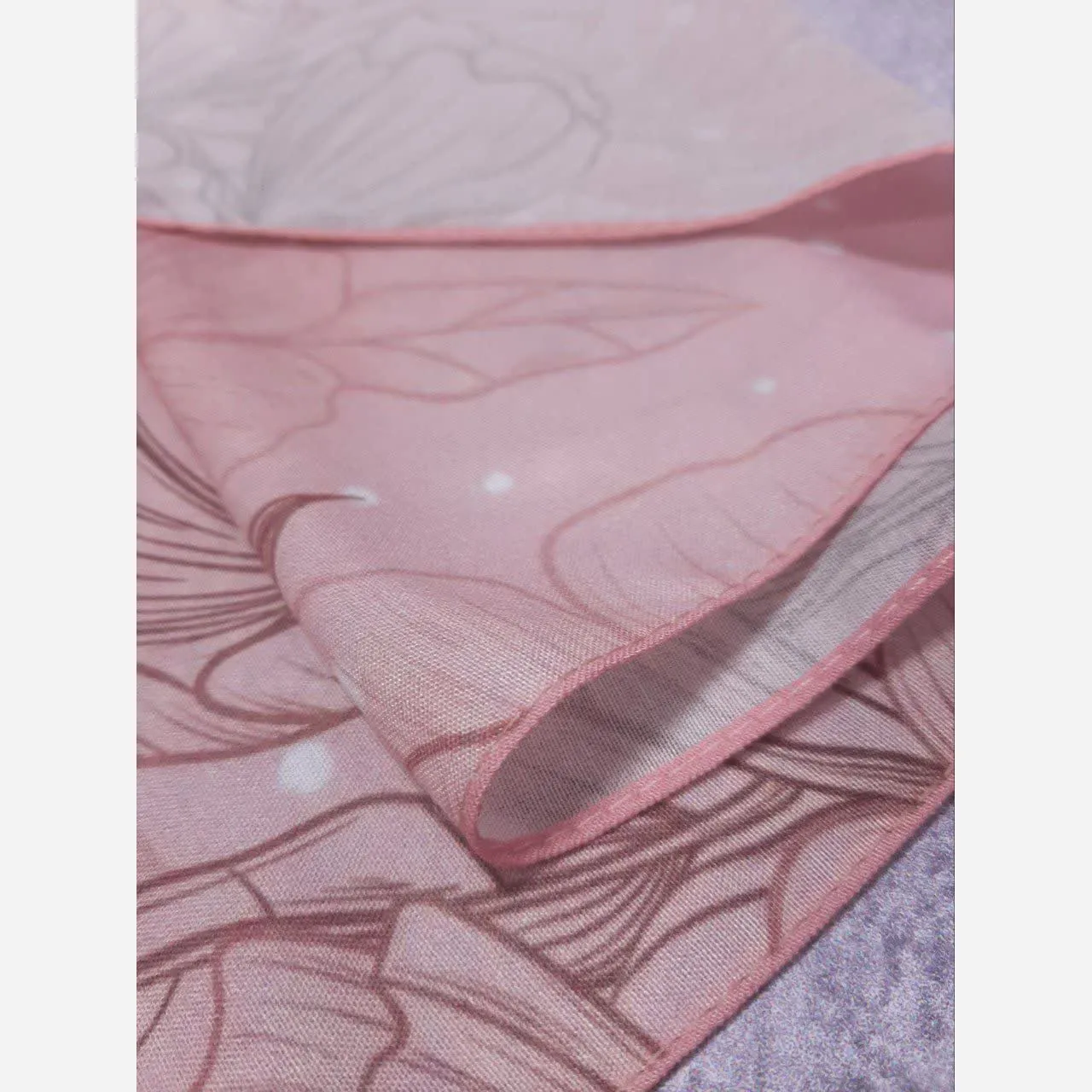 شال نخی طرح ندا قواره بزرگ 140 سانتیمتر زنانه شیک و لطیف