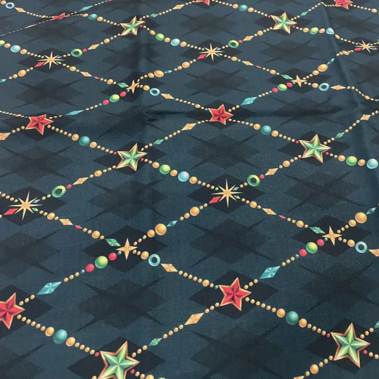 روسری نخی طرح جواهر قواره بزرگ 140 سانتیمتر زنانه