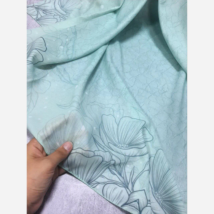 شال نخی طرح ندا قواره بزرگ 140 سانتیمتر زنانه شیک و لطیف