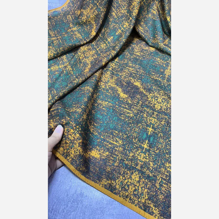 روسری نخی طرح ساناز قواره بزرگ 140 سانتیمتر شیک و خاص